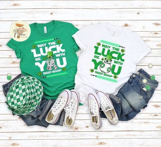 Disney St Patrick's Day Shirt, St Patricks Day, R2D2 BB8 Shirt