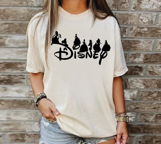 Vintage All Princess Shirt, Vacation Princess Matching Shirts, First Disney Trip 2023 Family Shirt