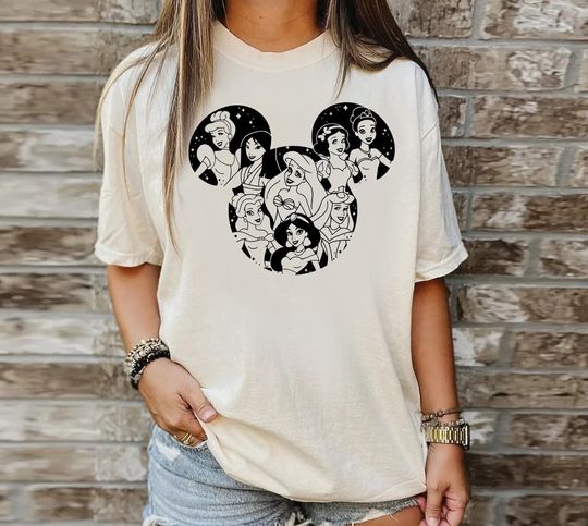 Vintage All Princess ,Vacation Disney Matching Shirts, First Disney Trip 2023