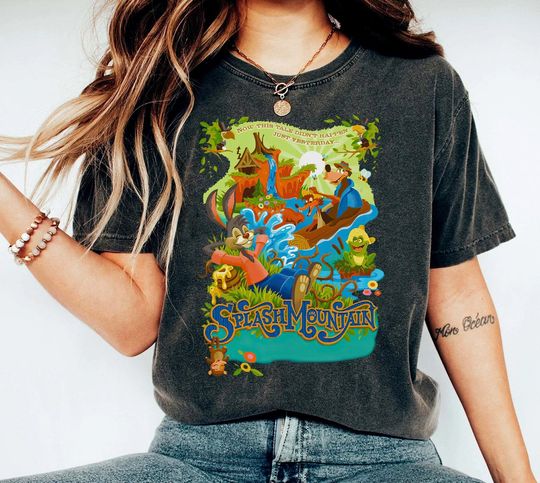 Disney Splash Mountain Characters Vintage Shirt, First Disney Trip 2023, Disneyworld 2023 Family Shirt