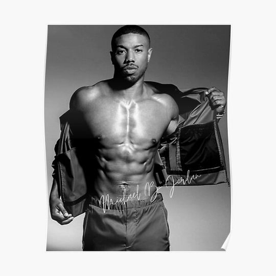 Michael B Jordan Premium Matte Vertical Poster