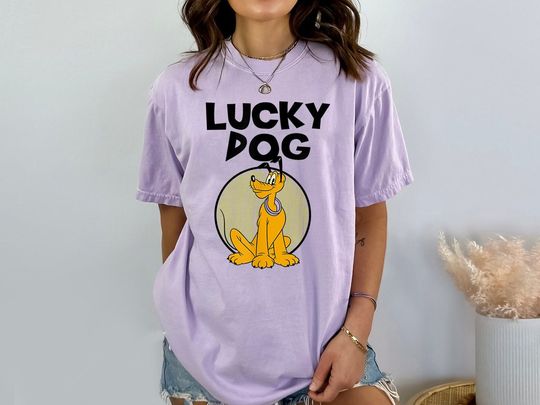 Pluto Lucky Dog T-Shirt, Disney Pluto T-Shirt, Pluto And Friends Shirt, Disneyland T-Shirt