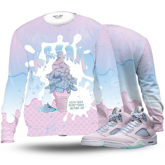 KREAM 3D Waffle Cone Unisex matching oversized  sweatshirt Jordan 5