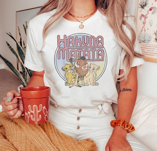 Disney Lion King Retro Hakuna Matata Simba And Friends T-Shirt, The Lion King T-Shirt