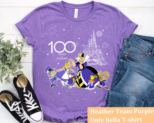 Disney Alice In Wonderland Group Characters T-Shirt,100 Years of Wonder Tee