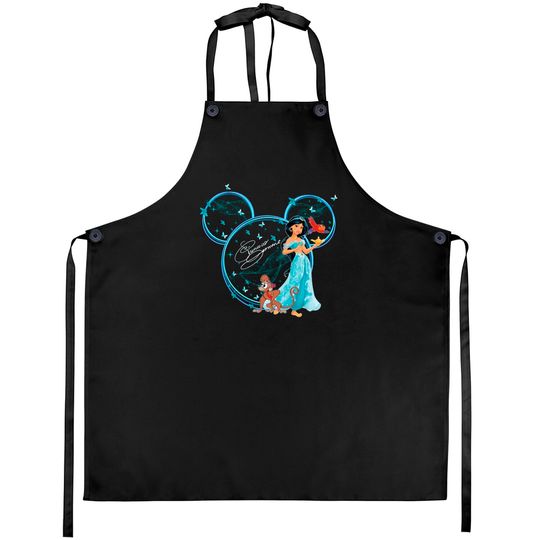 Princess Jasmine Aprons, Disney Jasmine Aprons, Disney Princess Mickey Head Aprons, Disney Princess Aprons
