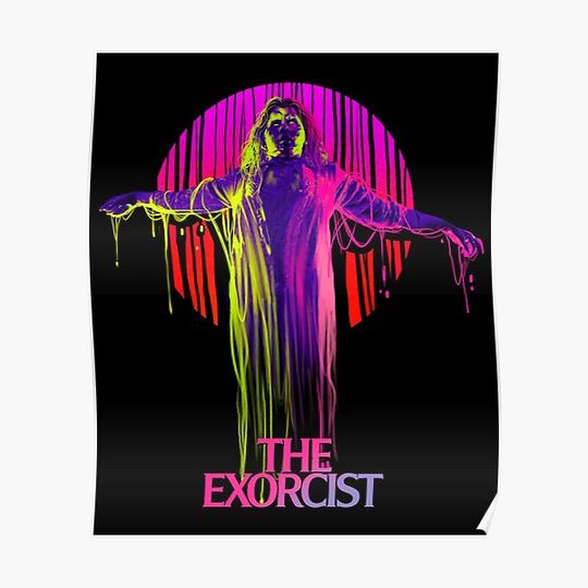 The Exorcist Neon Premium Matte Vertical Poster