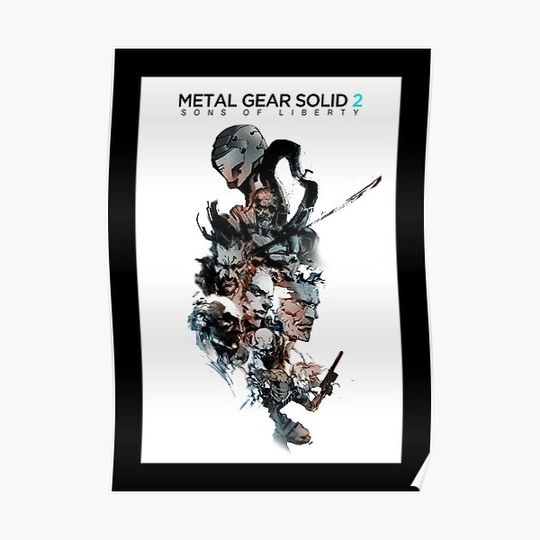 Metal Gear Solid 2: Sons of Liberty Premium Matte Vertical Poster