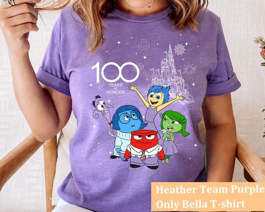 Discover Disney Inside Out Group Characters T-Shirt, 100 Years of Wonder Tee