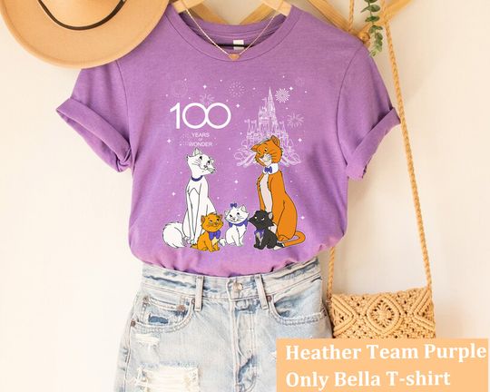 Disney Aristocats Group Characters T-Shirt, 100 Years of Wonder Tee