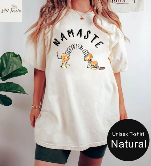 Disney Toy Story Slinky Dog Yoga Namaste Tshirt,