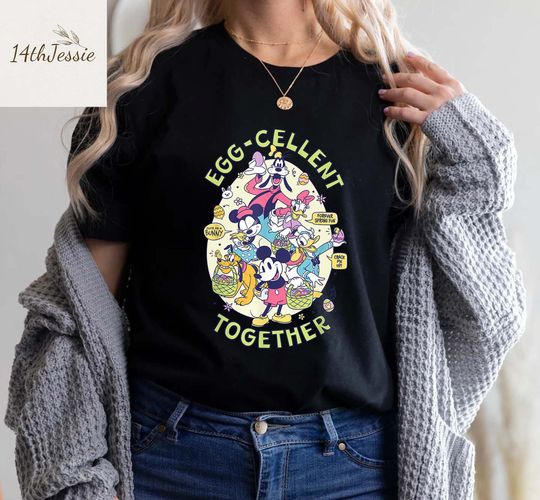 Disney Mickey Mouse and Pals Easter Egg-Cellent Together Shirt