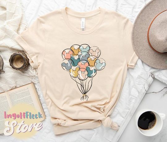 Discover Disney Balloon Shirt, Mickey Balloons Shirt, Disneyland Trip 2023, Matching Family Vacation Shirt