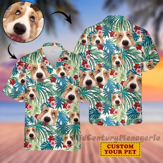 Custom photo Hawaiian Shirt, Personalized photo Beach Shirt