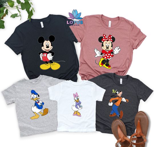 Mickey Shirt, Minnie Shirt, Daisy Shirt, Donald Shirt, Goofy Shirt, Best Disney Characters Shirt