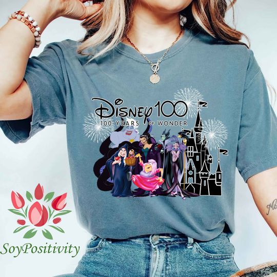 Disney 100 Years of Wonder Shirt, Disney Villians Group Shirt, 100th Disney Villians Anniversary Shirt