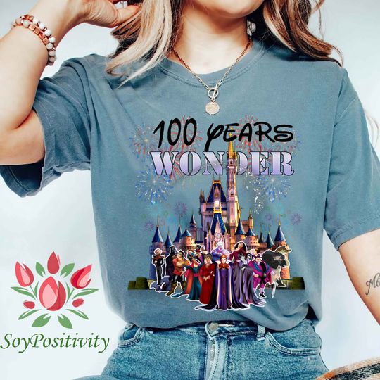 100th Disney Villians Shirt, Disney 100 Years of Wonder Shirt, Disney 100th Shirt