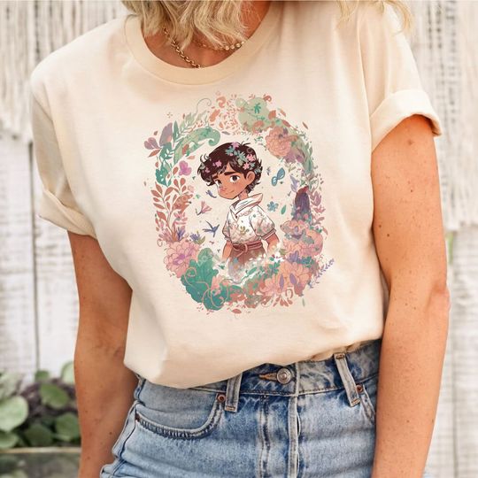 Disney Aladdin Floral T-Shirt, Aladdin Disneyland Holiday Vacation Trip