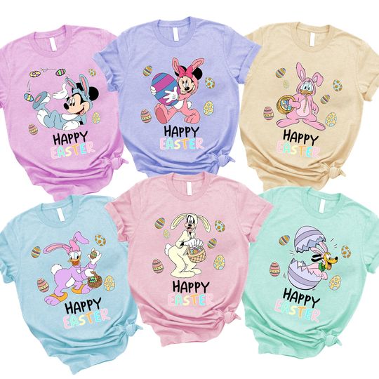 Disneyy Happy Easter Shirt, Celebrate Easter 2023 Shirt, Mickey & Friends Easter Eggs shirt, Easter Bunny Shirt