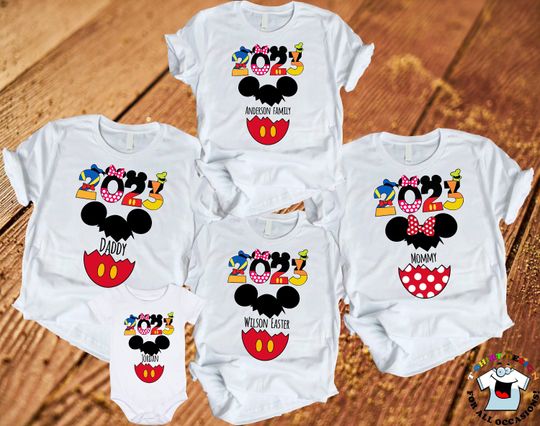 Disney 2023 Easter family shirts, Disneyworld Easter matching tees, 2023 Disney World or Disneyland Easter family shirts 2023