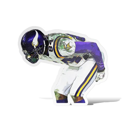 Randy Moss Mooning Minnesota Vikings Football Glossy Sticker Vinyl Laminate