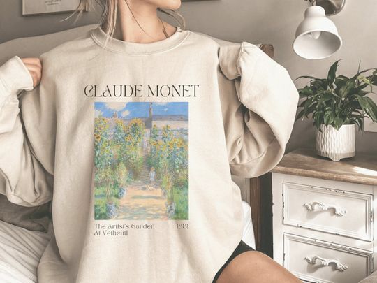 Discover Monet Sweatshirt Claude Monet Sweatshirt
