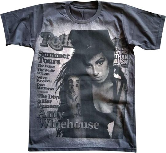 Amy Winehouse T-Shirt Short Sleeve Mens Womens