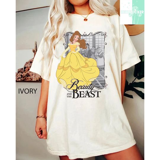 Retro Disney Beauty And The Beast Belle Dress Graphic