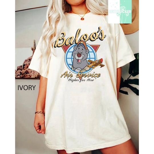 Disney Talespin Funny Baloo's Air Service Retro