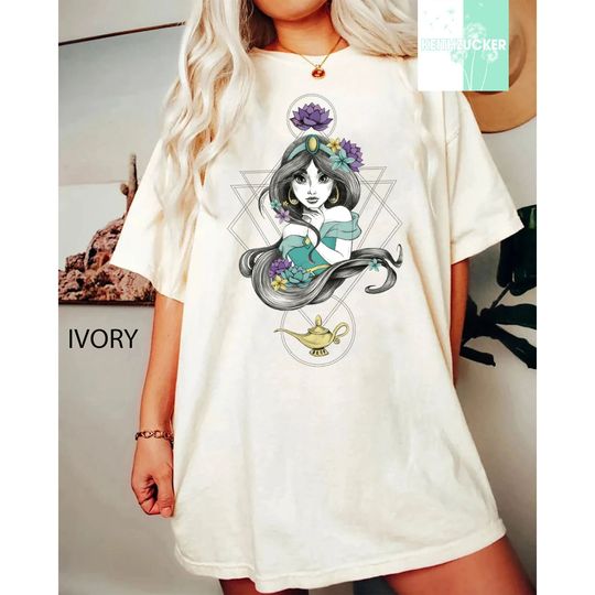 Disney Aladdin Colorful Boho Princess Jasmine Graphic