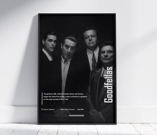 Goodfellas Movie Poster, Modern Movie Poster