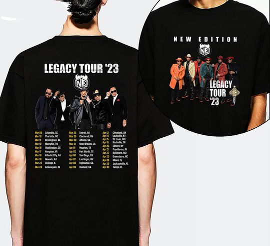 New Edition Band Retro Shirt, New Edition Legacy Tour 2023 Shirt