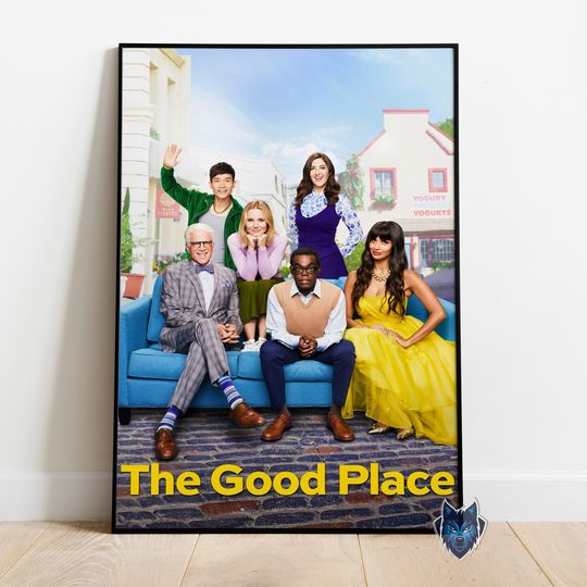 Discover The Good Place Poster, Kristen Bell Wall Art, Rolled Canvas Print, TV Series Poster Gift