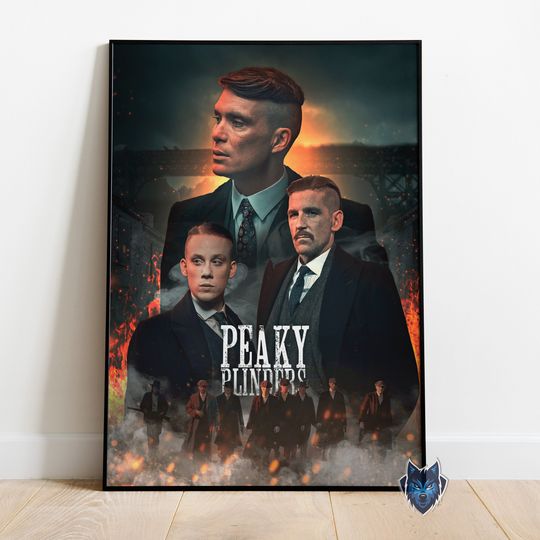 Peaky Blinders Poster, Thomas Shelby Wall Art, Rolled Canvas Print, TV Series Poster Gift #2