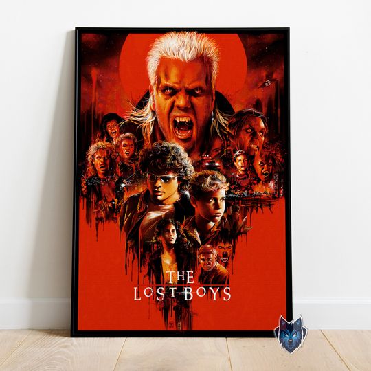 The Lost Boys Poster, Jason Patric Wall Art, Rolled Canvas Print, Movie Poster Gift