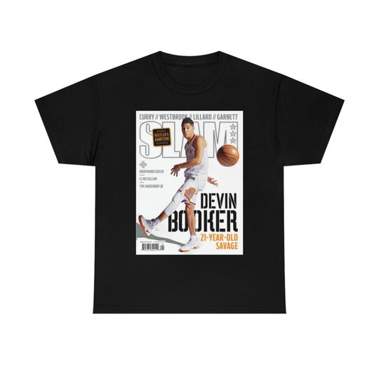 Devin Booker Phoenix Sun Slam Cover Tee Shirt