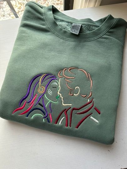 Starlord and Gamora Embroidered Sweatshirt | Disney Guardians of the Galaxy