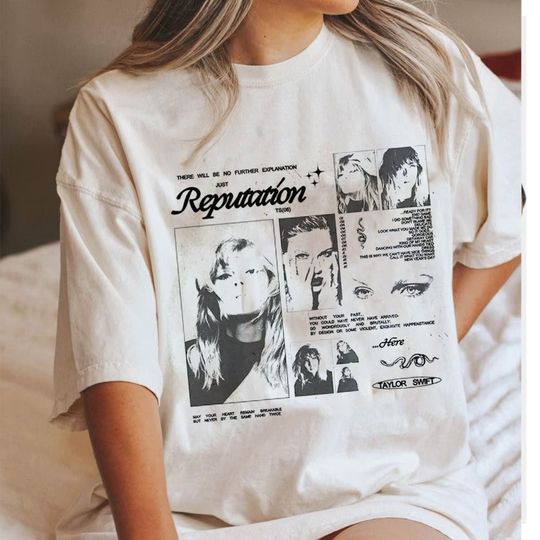 Vintage Reputation tshirt, Reputation Track List crewneck