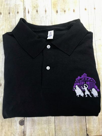 Discover Haunted Mansion Embroidered Polo