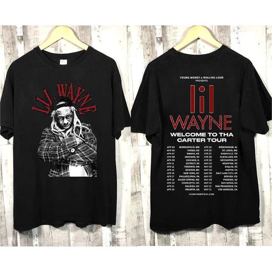 Lil Wayne Shirt Welcome To Tha Carter Tour USA Tour 2023
