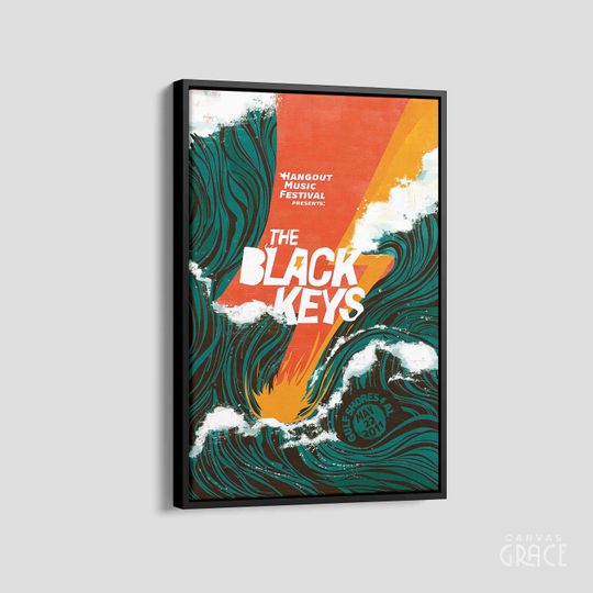The Black Keys Poster, Black Keys Concert Poster