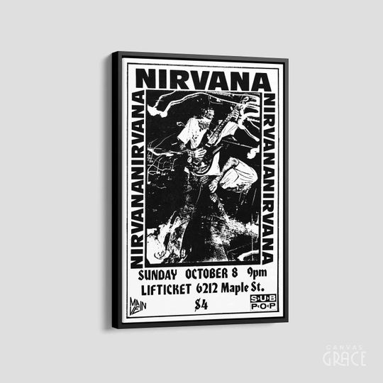 Nirvana Canvas, Nirvana Concert Poster