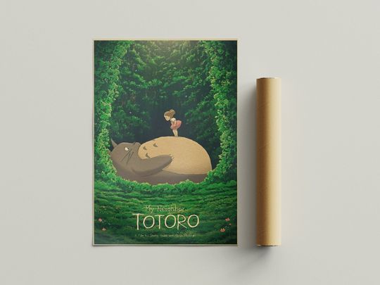 My Neighbor Totoro Vintage Poster