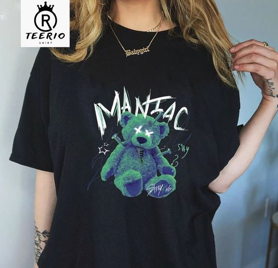 Stray Kids T-Shirt, Maniac Tee, Teddy Bear Shirt, Kpop Shirt