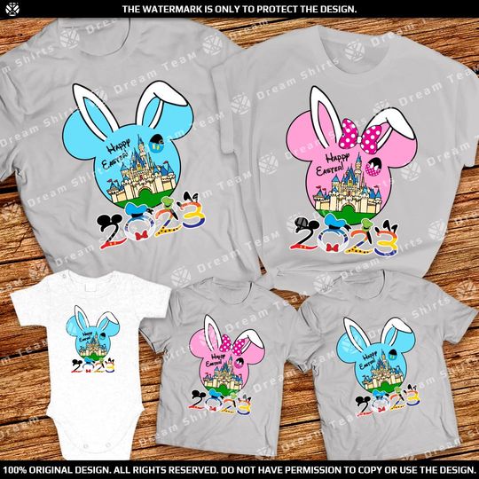 Happy Easter 2023 Disneyworld or Disneyland Family shirts Disney Easter Shirts 2023