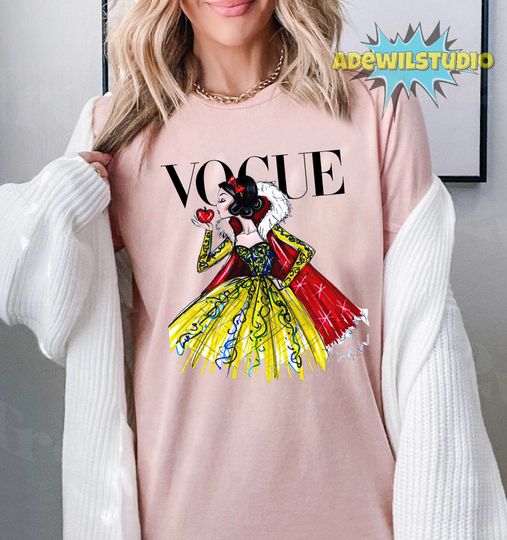 Vogue Snow White Princess Comfort Colors Shirt, Disney Princess Group