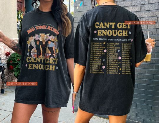 Big Time Rush Band Can't Get Enough Tour Shirt