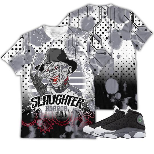 Slaughter To prevail Sneaker Shirt Match Black Flint 13s Tee