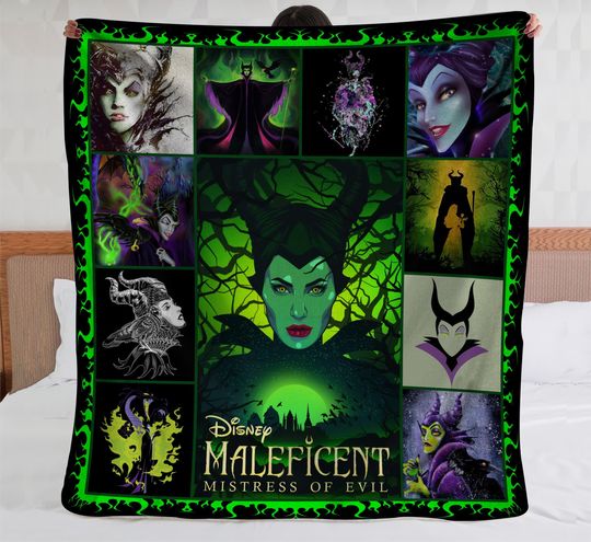 Maleficent Mistress Of Evil Fleece Blanket Disney Villains Sofa Blanket