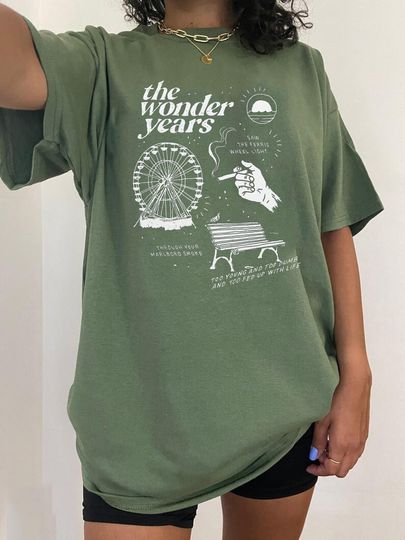 Discover The Wonder Years Tour 2023 Shirt, The Wonder Years Tour 2023 Shirt For Fan, The Wonder Years Band Shirt Gift